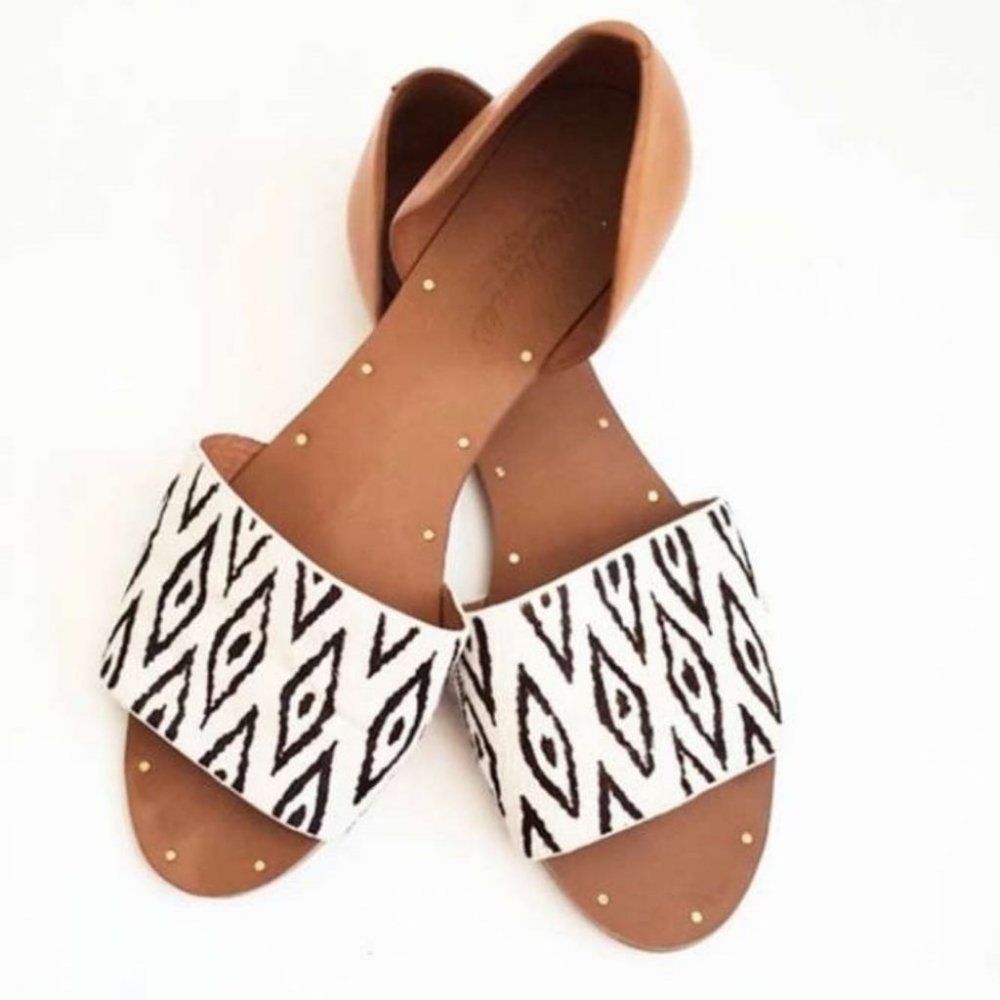 Madewell Thea Diamond ikat sandals size 6.5 - Picture 4 of 15